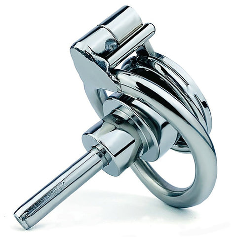 Double Screw Negative Male Chastity Cage With Catheter