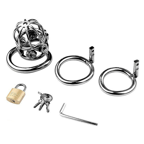Spike Alloy Male Chastity Cock Cage by BDStyle