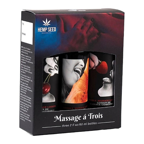 Hemp Seed Edible Massage A Trois by Earthly Body