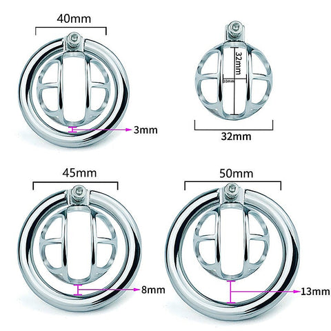 Hex Screw Steel Men's Cock Cage by BDStyle