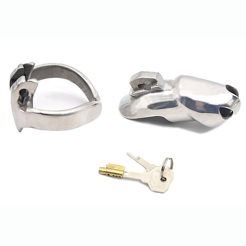 Stainless Steel Male Metal Chastity Cage HTV3 Small