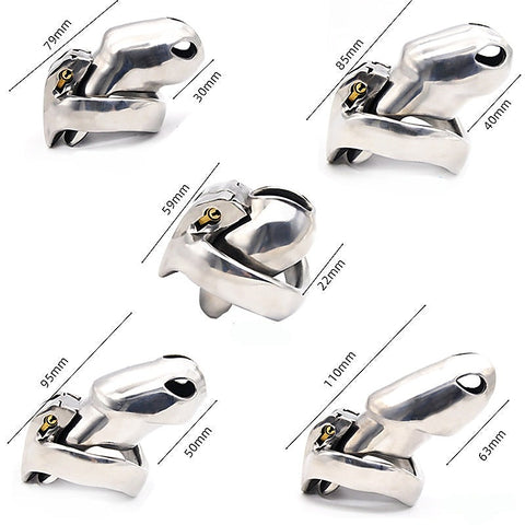 Stainless Male Metal Chastity Cock Cage HTV3 XL by BDStyle