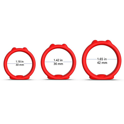 Cat Silicone Cock Ring Set by BDStyle