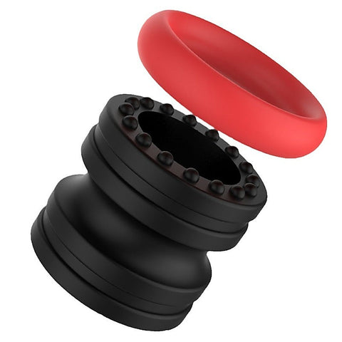 2 Piece Mens Silicone Ball Stretcher by BDStyle