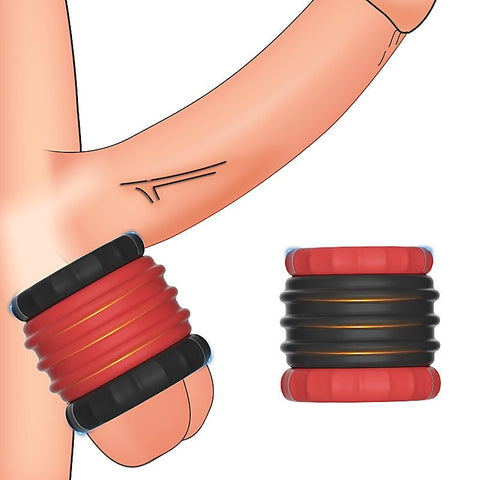 Male Scrotum Testicle Squeeze Cock Rings by BDStyle