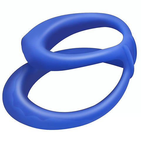 Double Soft Ring Delay Silicone Cock Ring by BDStyle