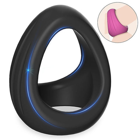 3 in 1 Stretchy Silicone Penis Ring by BDStyle