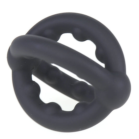 Cross Sex Delay Stretchy Silicone Cock Ring by BDStyle