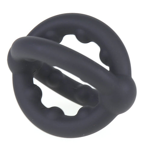 Cross Sex Delay Stretchy Silicone Cock Ring by BDStyle