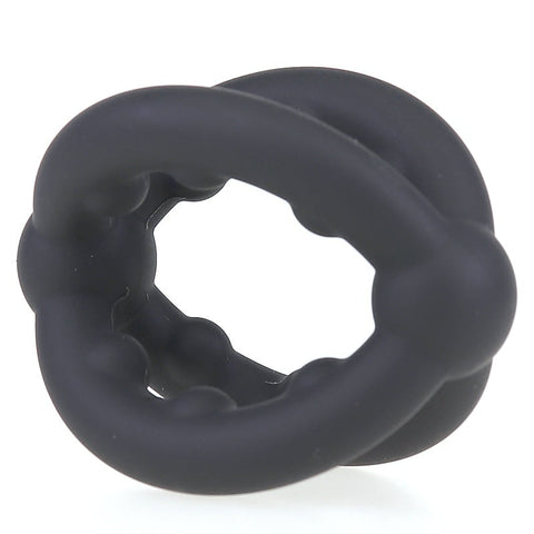 Cross Sex Delay Stretchy Silicone Cock Ring by BDStyle