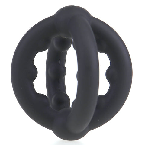 Cross Sex Delay Stretchy Silicone Cock Ring by BDStyle