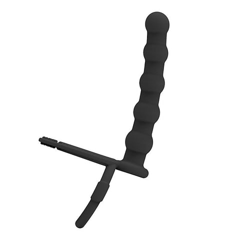Cock and Ball Ring with Anal Beads by BDStyle