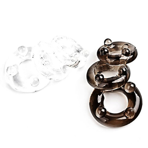Joker Erection Enhancer Men's Cock Rings Set by BDStyle