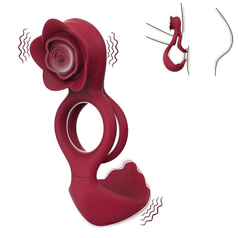 12 Functions Clit Stimulator Cock Ring by BDStyle