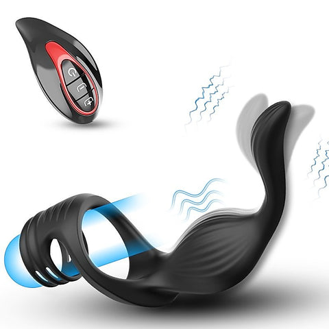 Fly Bird Locking Ring with Massager by BDStyle