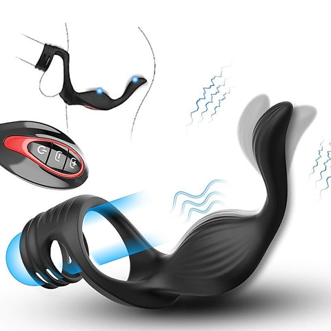 Fly Bird Locking Ring with Massager by BDStyle