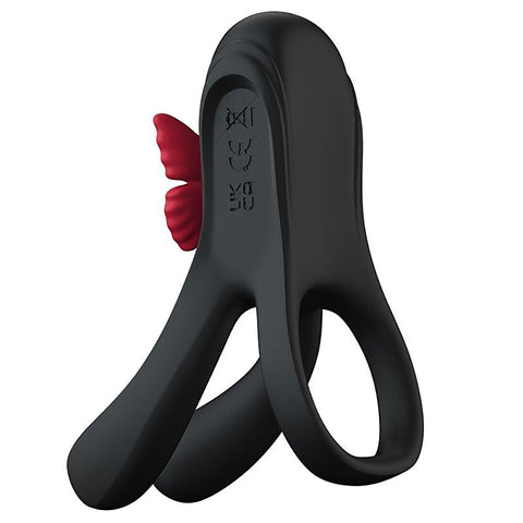 Butterfly Triple Lock Vibrating Cock Ring by BDStyle