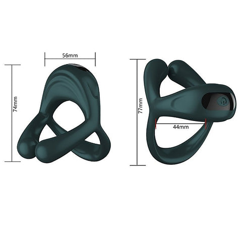 Lust Vibration Triple Cock Ring by BDStyle