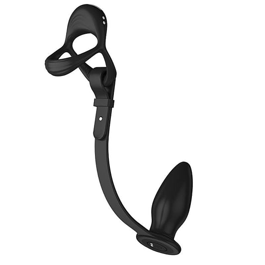 10 Functions Cock and Ball Ring With Anal Plug by BDStyle