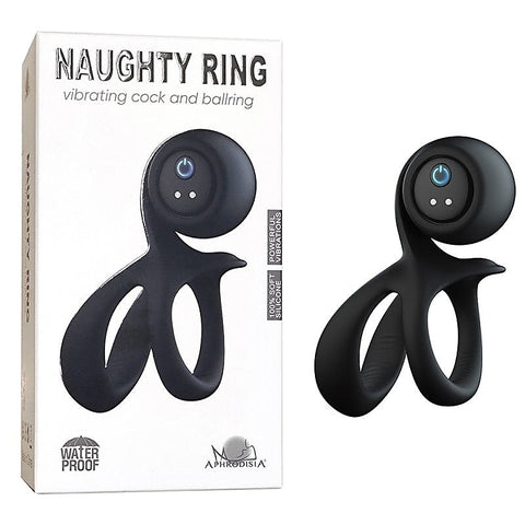 Naughty Vibrating Cock and Ball Ring by BDStyle