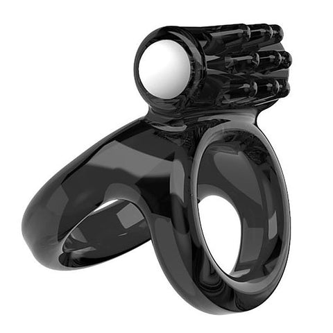 Soft Lock Vibrating Penis Sleeve Cock Ring by BDStyle