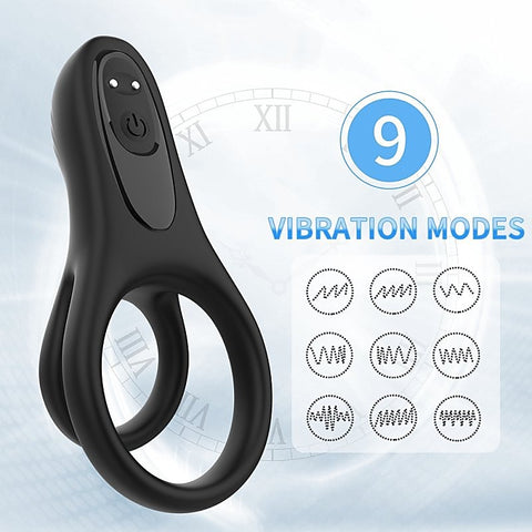 9 Functions Flexible Rooster Cock Ring by BDStyle