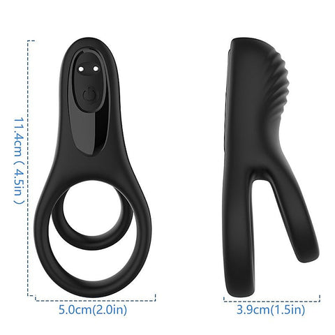 9 Functions Flexible Rooster Cock Ring by BDStyle
