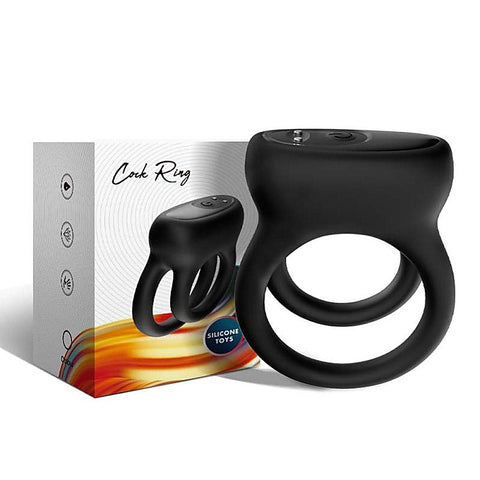 Wireless Double Vibrating Mens Cock Ring by BDStyle