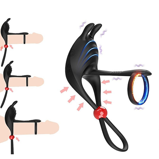 Remote Control 7 Functions Adjustable Penis Ring by BDStyle