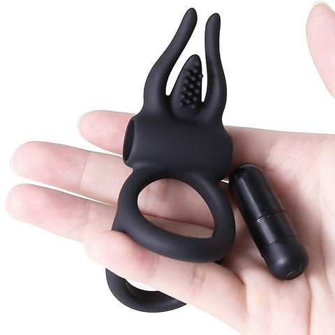 Multi Functions Cock Ring With Vibrating Clit Stimulator