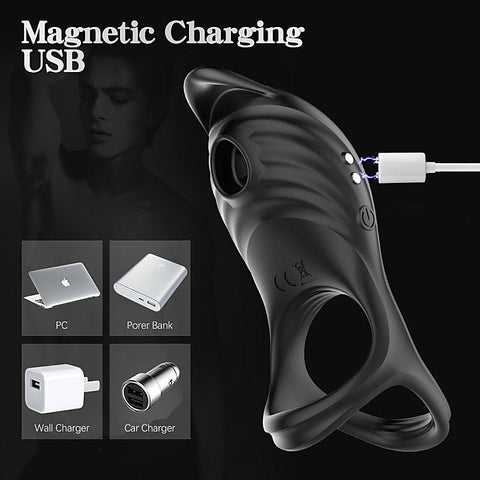 5 Functions Penis Ring Vibrator by BDStyle