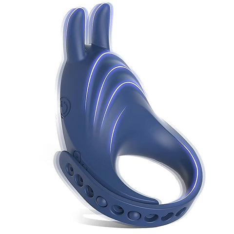 Adjustable 7 Functions Silicone Vibrating Cock Ring