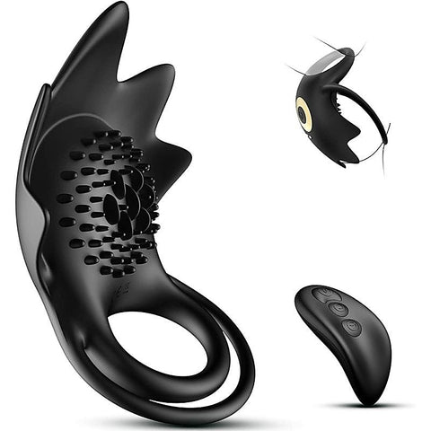 10 Functions Starfish Wireless Vibrating Cock Ring