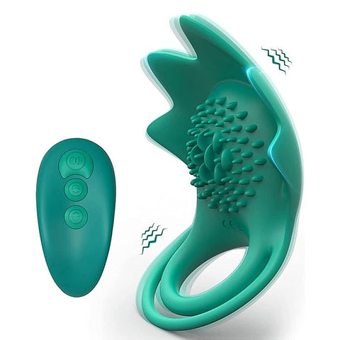 10 Functions Starfish Wireless Vibrating Cock Ring
