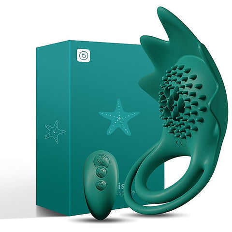 10 Functions Starfish Wireless Vibrating Cock Ring