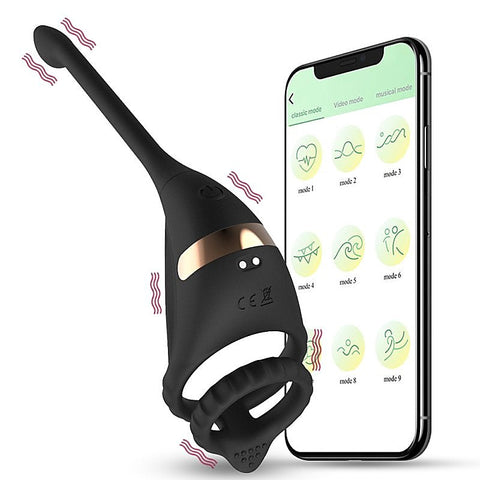 App Smart Dragon Knight Mens Cock Ring With Tail by BDStyle
