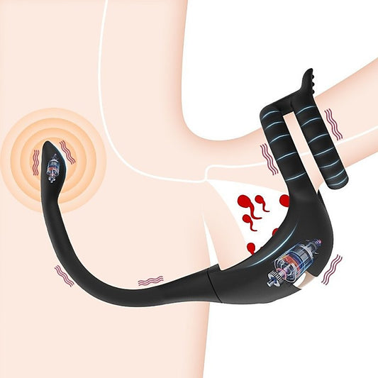 Multi Function Wireless Dragon Knight Male Cock Ring With
