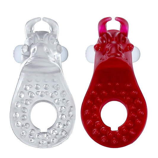 Bull Head Shaped Vibrating Cock Ring by BDStyle