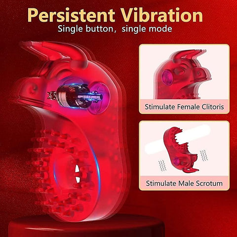 Bull Head Shaped Vibrating Cock Ring by BDStyle