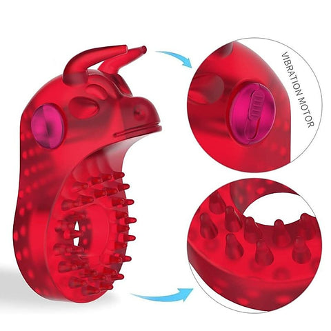 Bull Head Shaped Vibrating Cock Ring by BDStyle