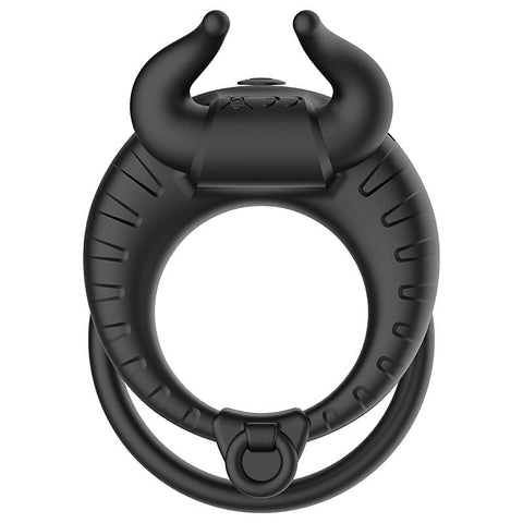 OX Horn 10 Functions Vibrating Cock Ring by BDStyle