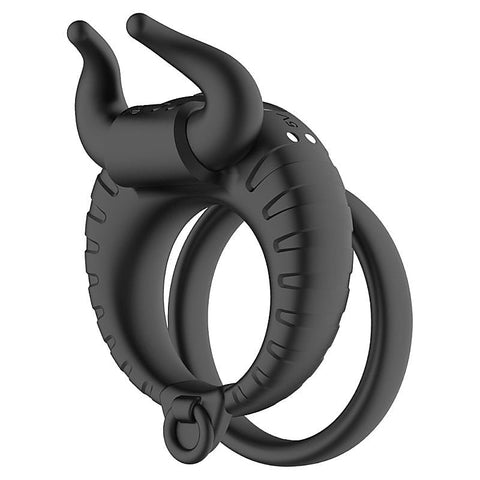 OX Horn 10 Functions Vibrating Cock Ring by BDStyle