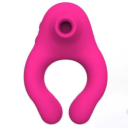 10 Functions Vibrating Suction Cock Ring by BDStyle