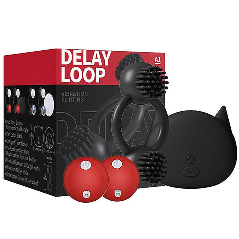 10 Functions Delay Loop Double Vibrating Cock Ring