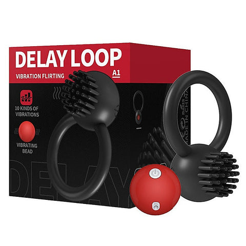 Delay Loop 10 Functions Waterproof Vibrating Cock Ring