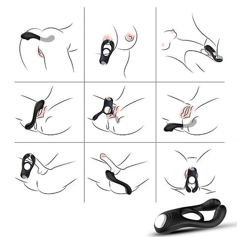 Veyron 3 Motors 9 Functions Vibrating Cock Ring By Bdstyle