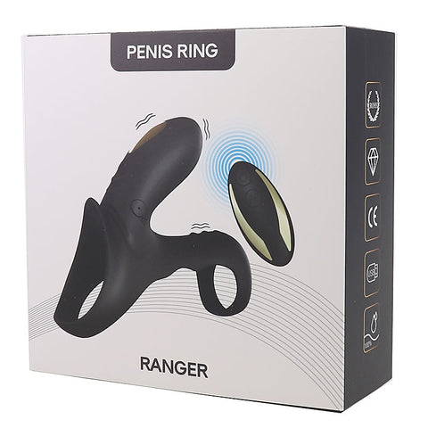 Wireless Ranger Silicone Double Cock Rings by BDStyle