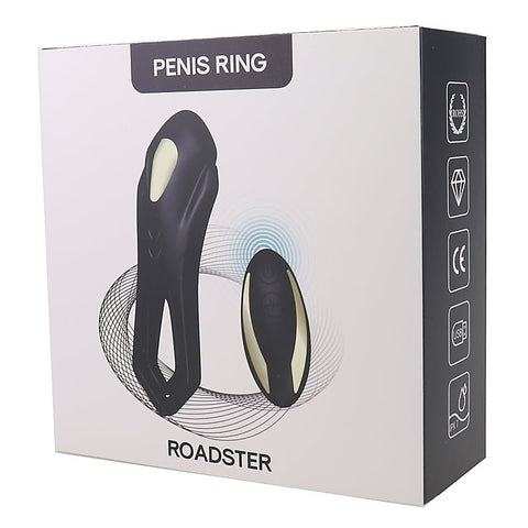 Roadster Dual Silicone Testis Vibrating Penis Ring