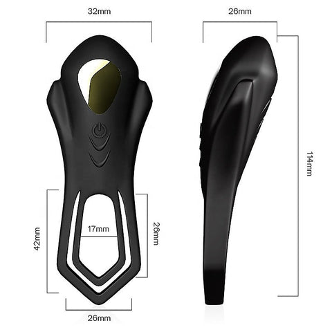 Roadster Dual Silicone Testis Vibrating Penis Ring