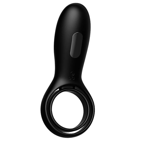 10 Functions Vibrating Cock Ring with Double Ring by BDStyle